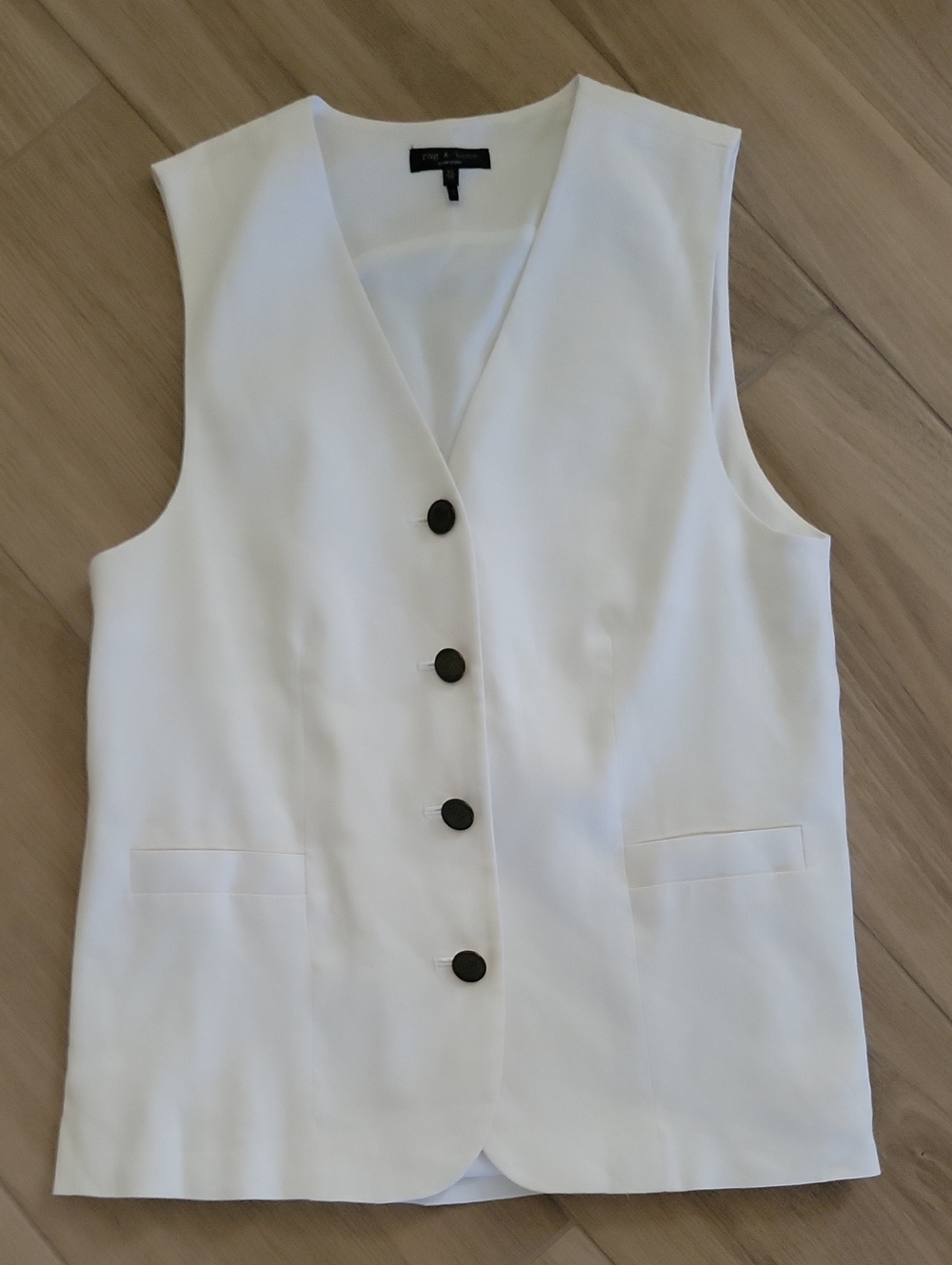 rag & bone New York White Linen Charlotte Vest